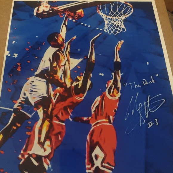 JOHN STARKS KNICKS DUNK💥 ON JORDAN & THE BULLS 8.5x11 GLOSSY POSTER BUNDLE SET! - Picture 4 of 11